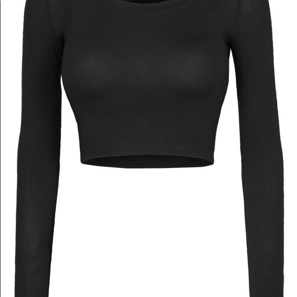 Forever 21 black crop top - Picture 2 of 4